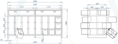 Dimensions-caisson-chantier-orela