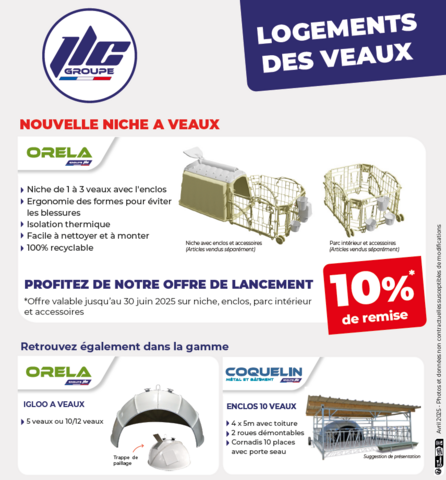Offre spéciale logement des veaux