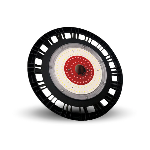Suspension ronde avec veilleuse rouge